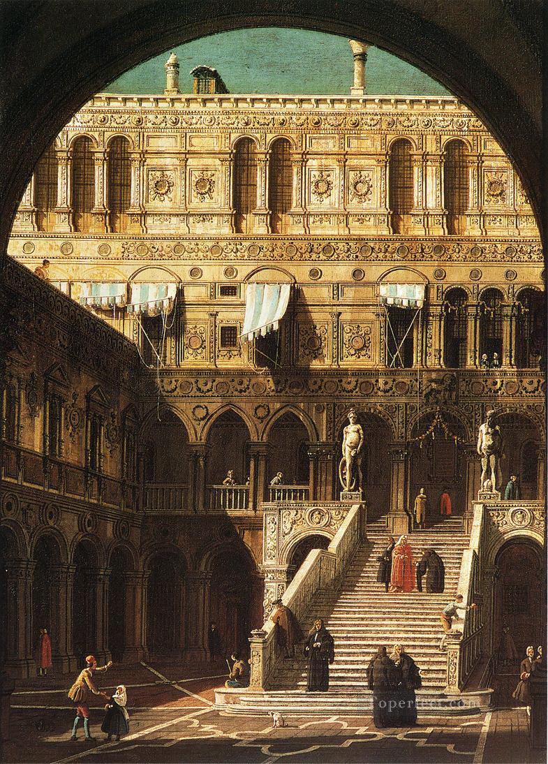 Escalera de los Gigantes 1765 Canaletto Pintura al óleo